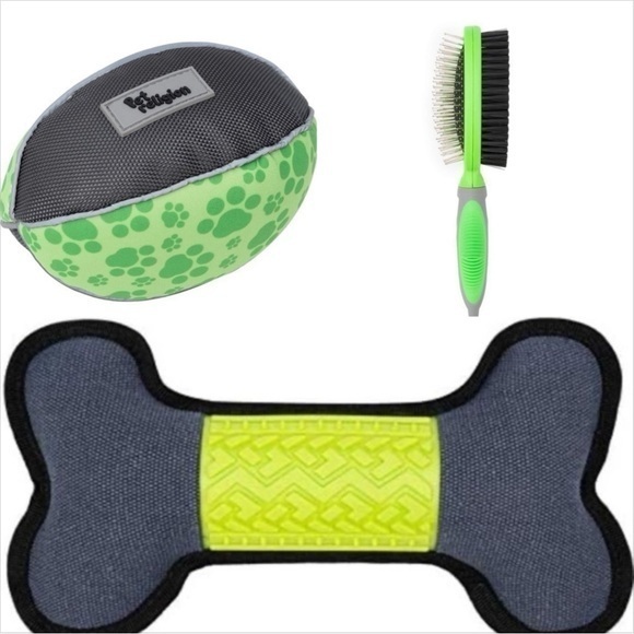 Other - 3 Piece Dog Toy and Brush Bundle.